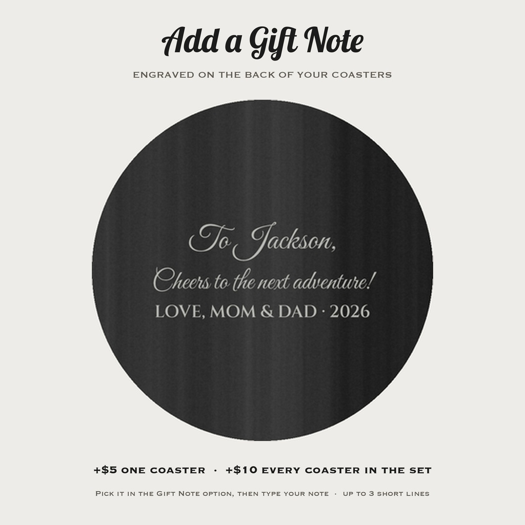 gift note on back
