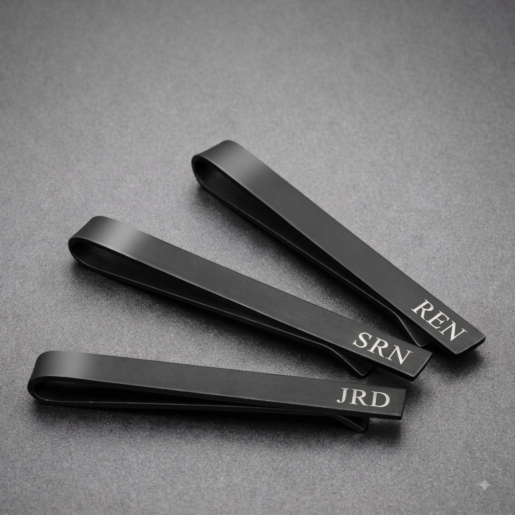Matte Black Tie Clip