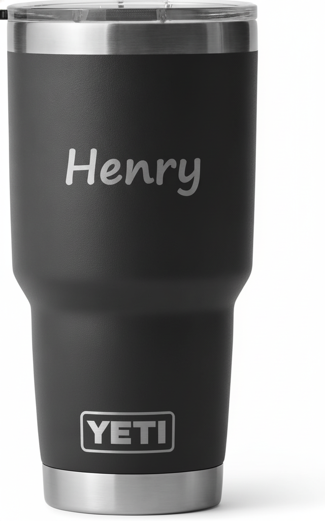 Engraved 30 oz Black