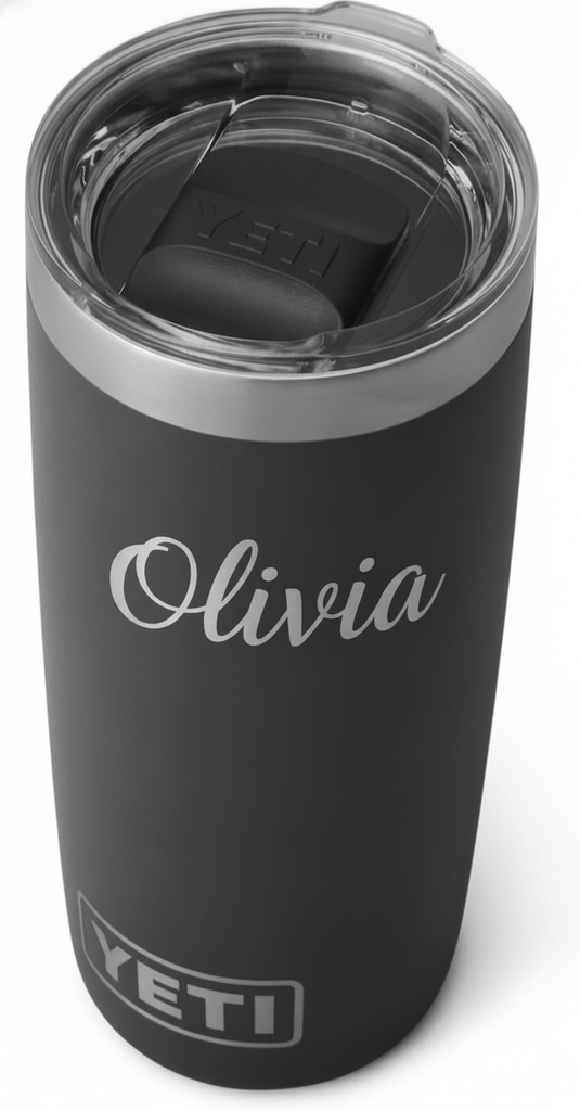 Engraved 10 oz Black