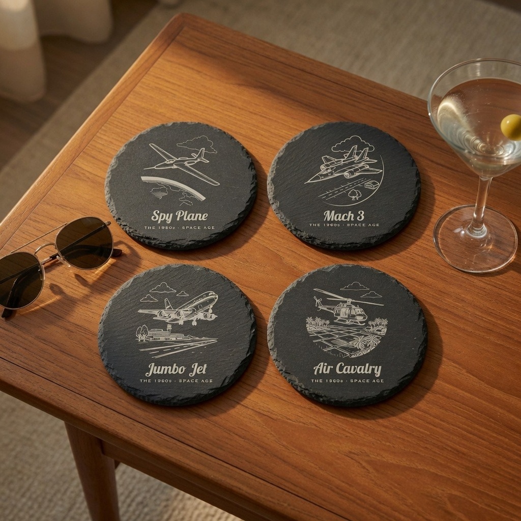 1960s Airplane Coasters – Vintage Space Age